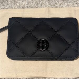 Tory Burch Black Quilted Women's Wallet